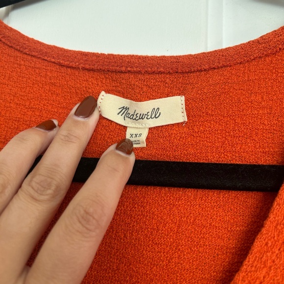 Vibrant Orange Wrap Top - Picture 8 of 9